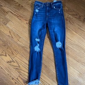 Ambercrombie skinny ripped jeans